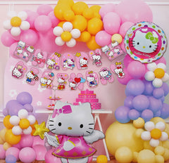 Pack of 100 | Birthday Party Pack | Hello Kitty Theme Birthday Party decor - ardor
