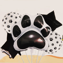 Panda Feet Foil balloons 5 Pcs Set