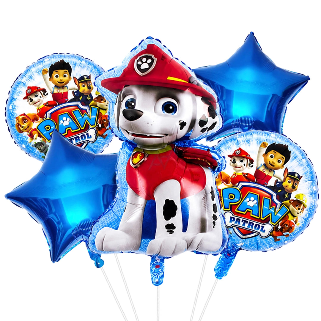 Paw Patrol Foil Balloon Set | Kids Birthday Party Decorations