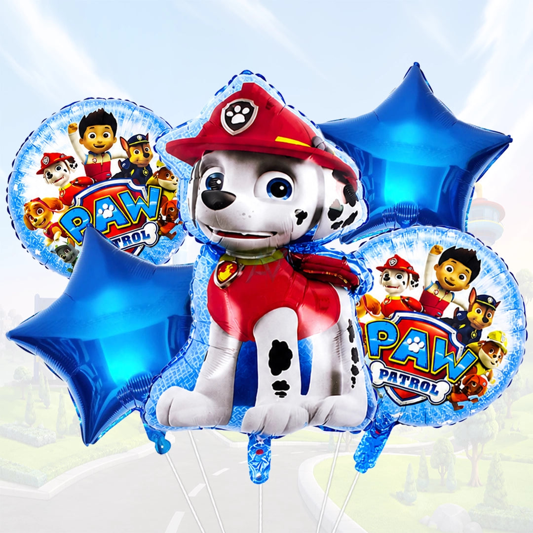 Paw Patrol Foil Balloon Set | Kids Birthday Party Decorations
