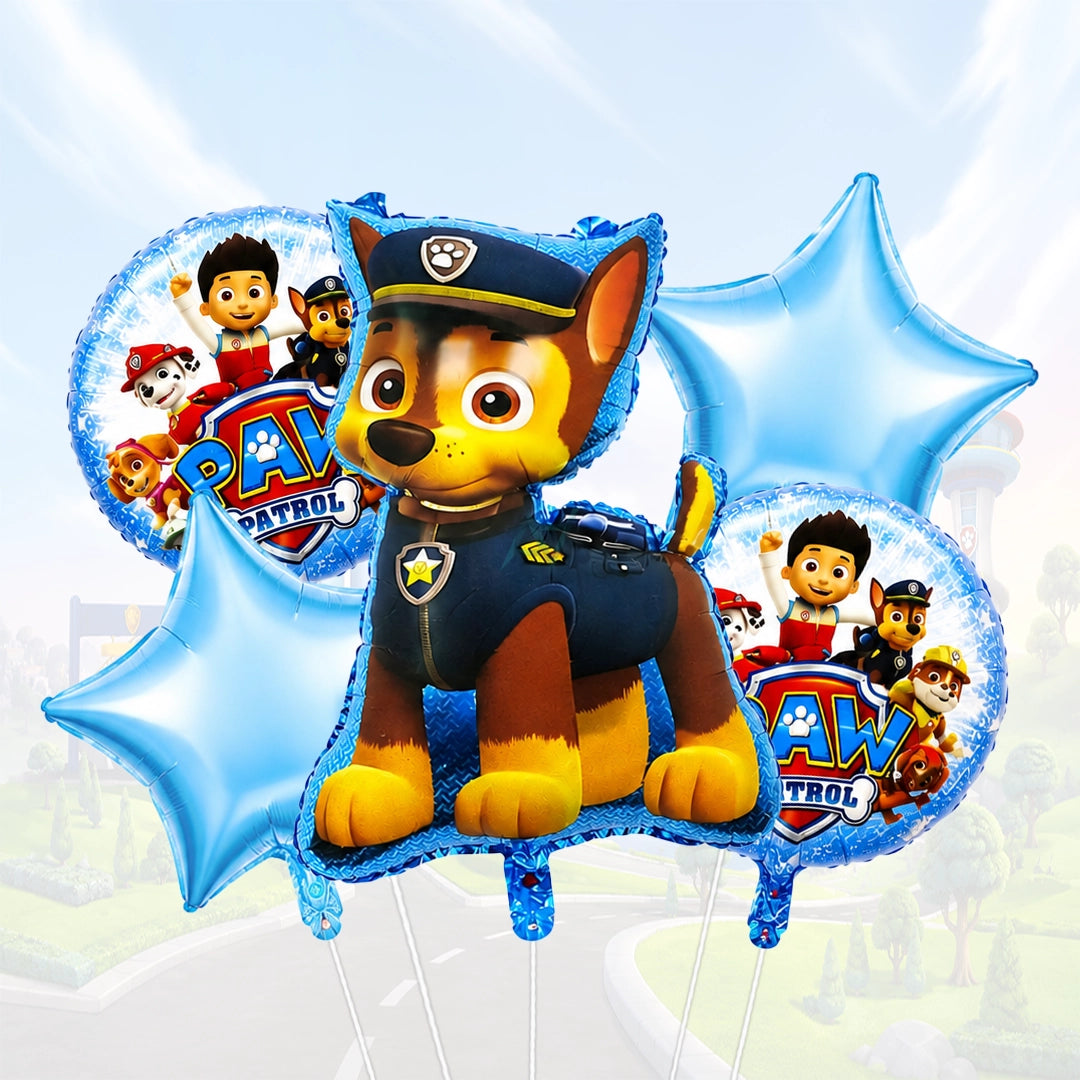 Paw Patrol Foil Balloon Set | Kids Birthday Party Decorations