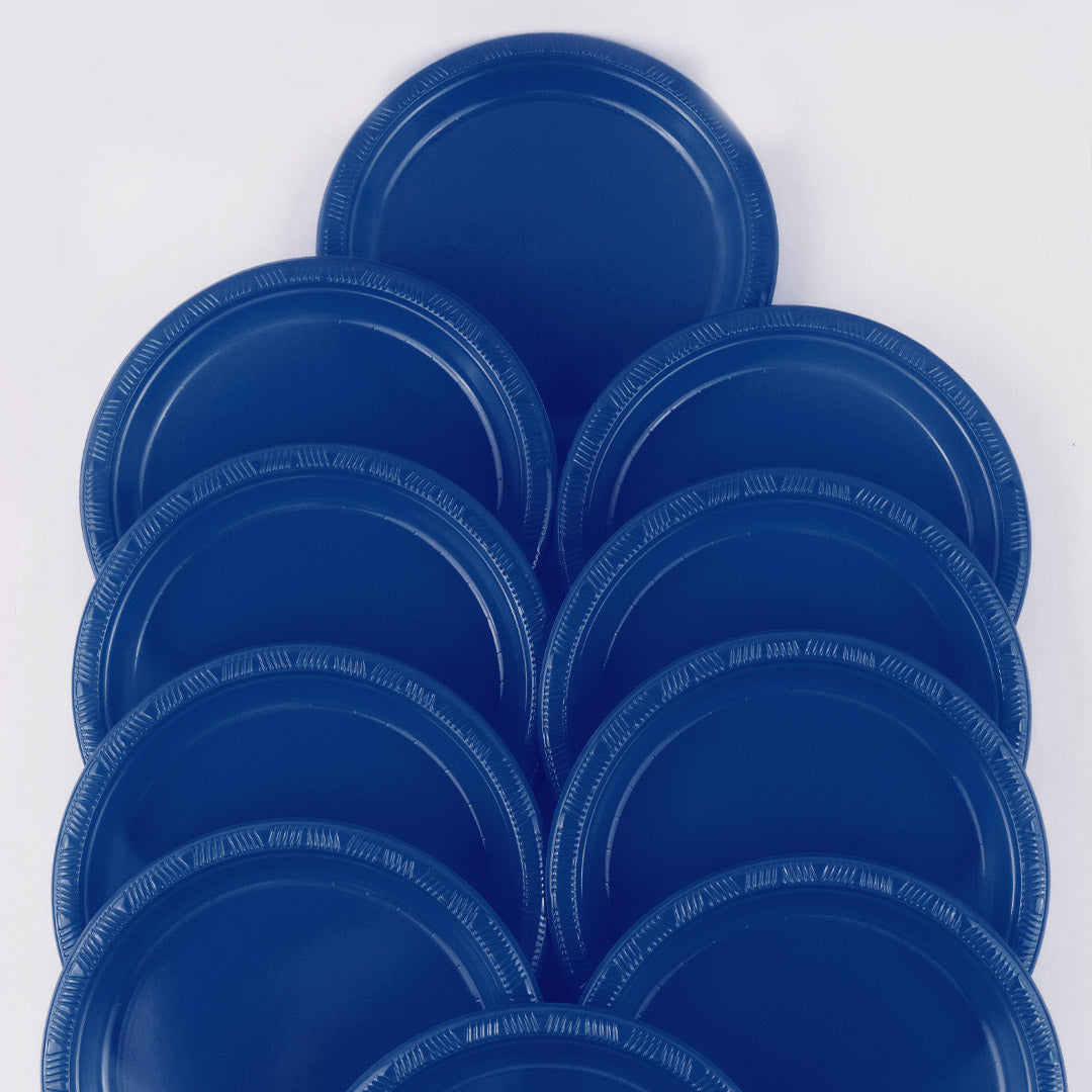 Plain Plastic Plates 10 Pcs