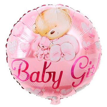 Round Baby Girl Foil Balloons - ardor