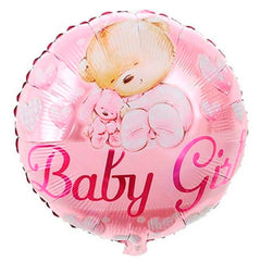 Round Baby Girl Foil Balloons - ardor