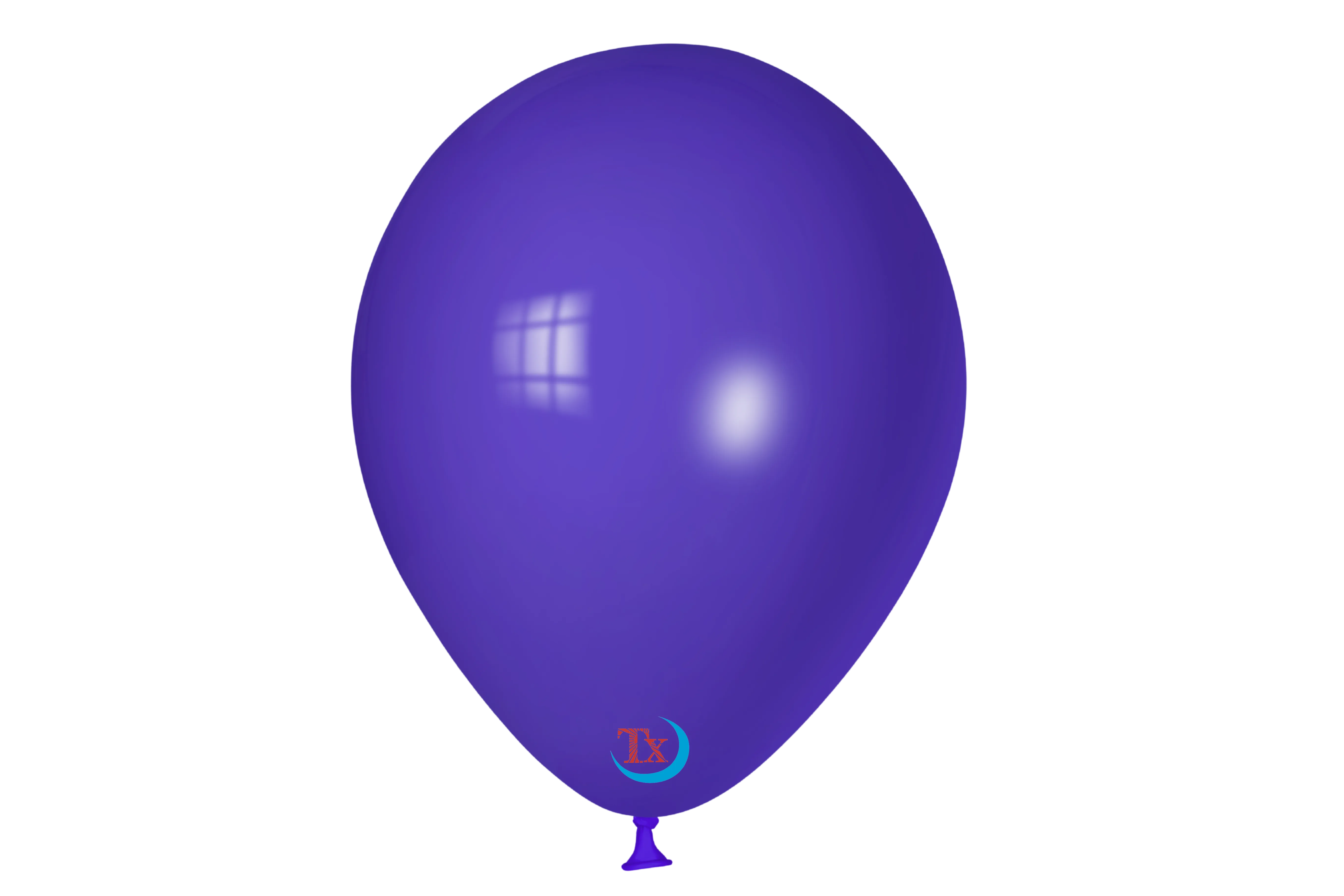 Black Purple Latex Balloon