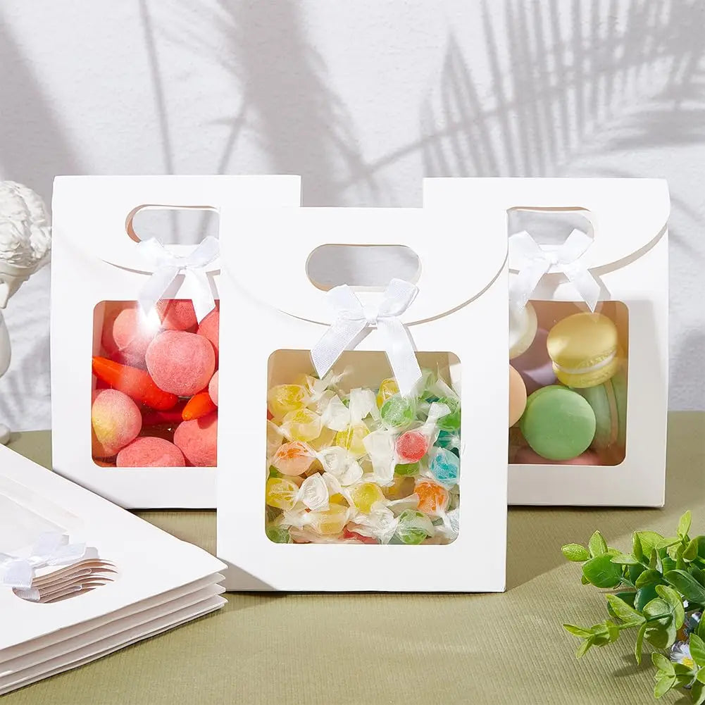 6/12 gift bags, reusable hand-held flip-top gift bags, suitable for birthdays, weddings and various festivals