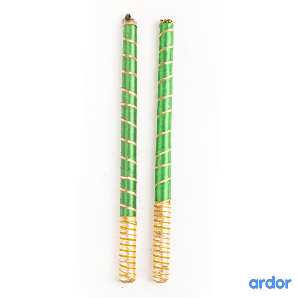 Satin Dandiya Sticks Pack of 12 - ardor