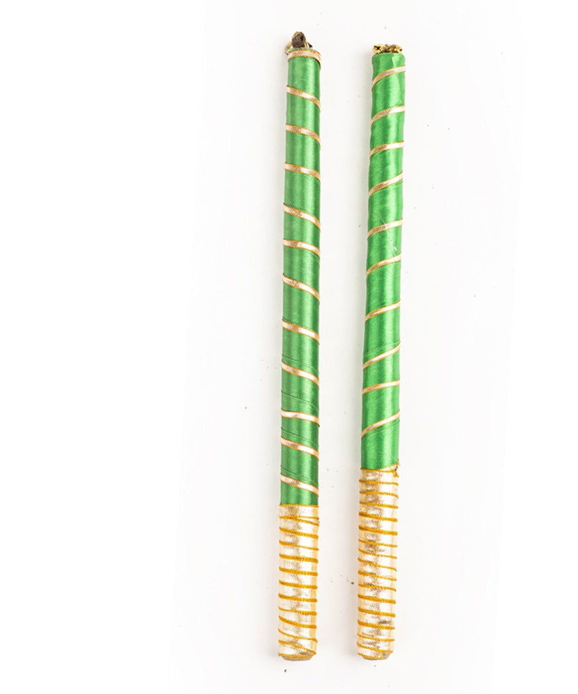Satin Dandiya Sticks Pack of 12 - ardor