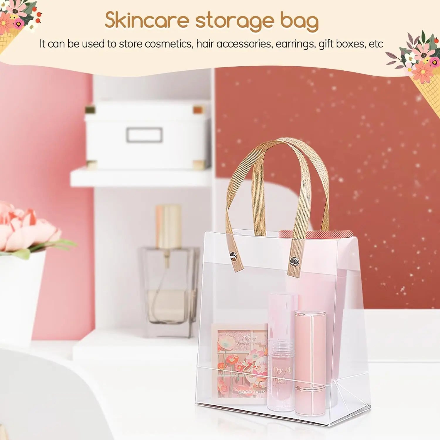 20PCS Holiday gift bag Eco-friendly Companion Gift Candy Bagholiday gift Birthday gift bag, anniversaries，Frosted Tote Bag