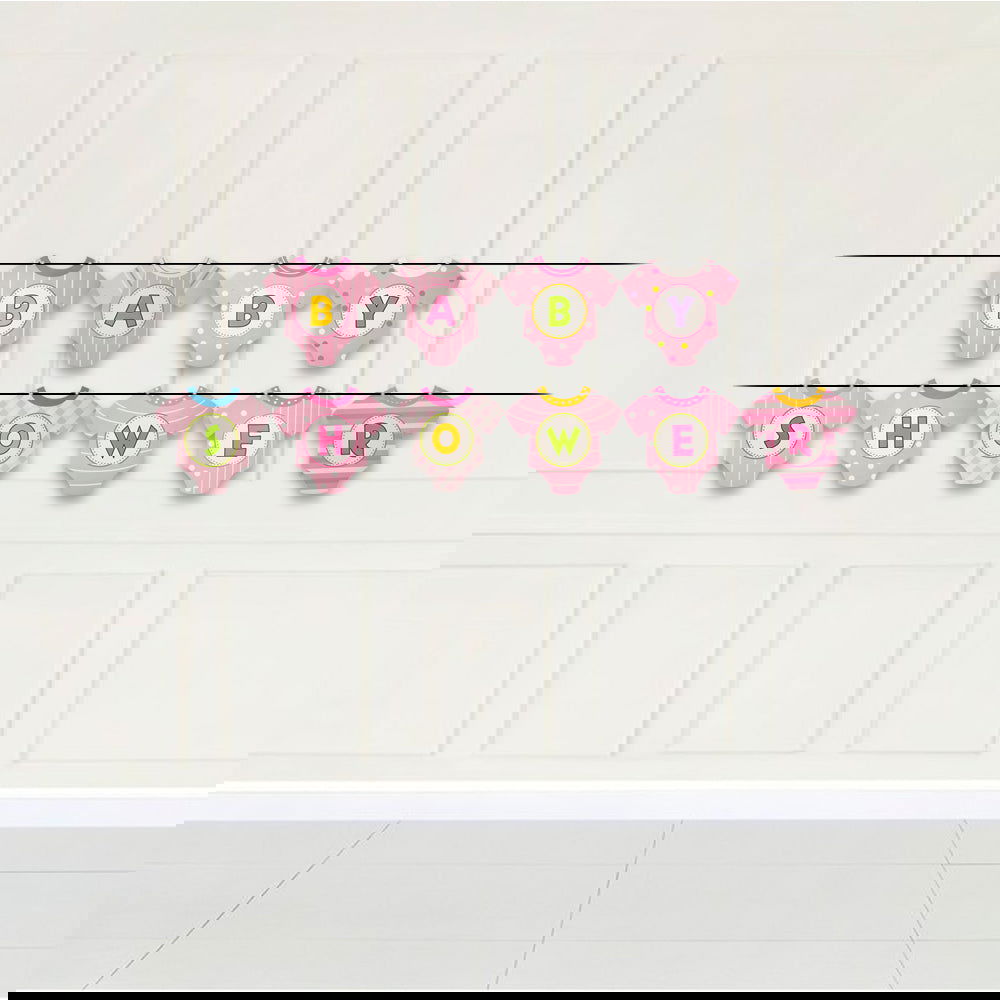 Shirt Shape Baby Shower Hanging Banner - ardor