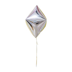 Silver 4D Rhombus Foil Balloon - ardor