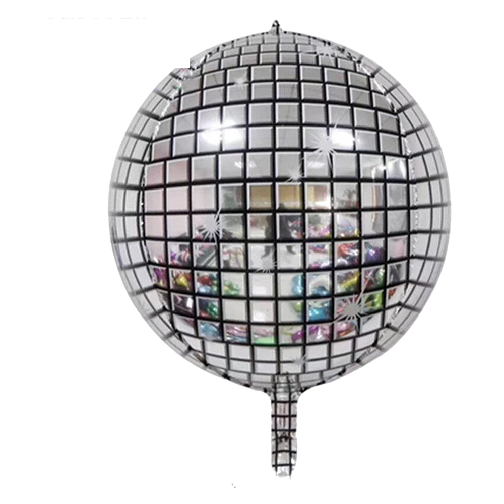 Silver Disco Ball Circle Balloon - ardor