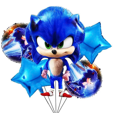 Sonic Foil Balloons 5 Pcs  Set