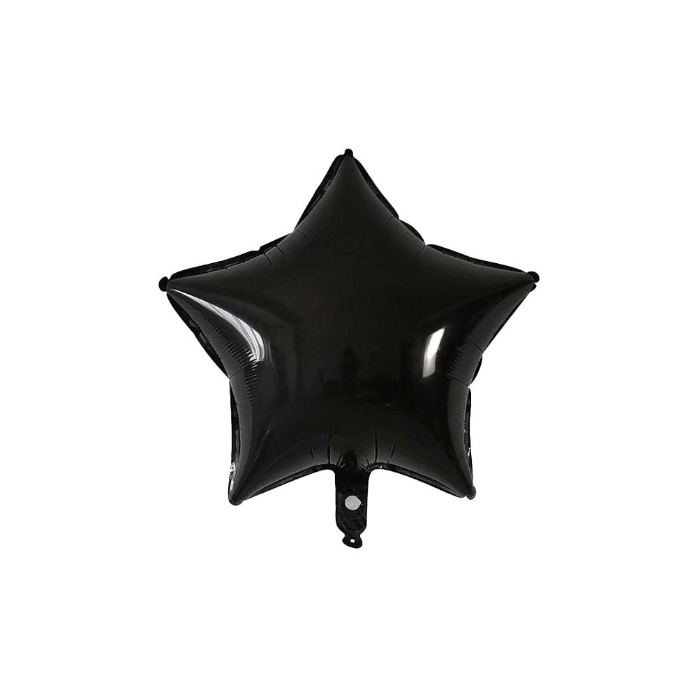 Star Foil Balloon Black Color - ardor