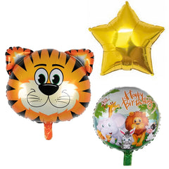 Tiger  Foil Balloons 5 Pcs Set