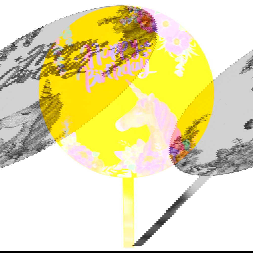 Unicorn (Golden) Cake Topper (Imported) - ardor