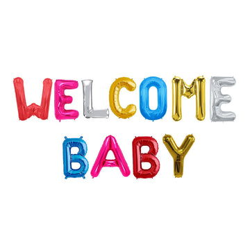 Welcome Baby Foil Balloons (Multi) - ardor