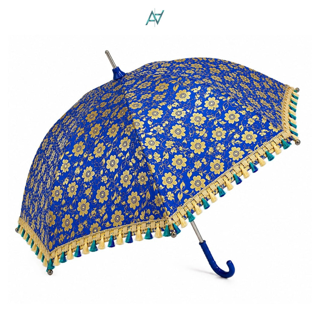Jamawar Wedding Umbrella – Decorative Mehndi & Baraat Umbrella | Pakistani Event Decor