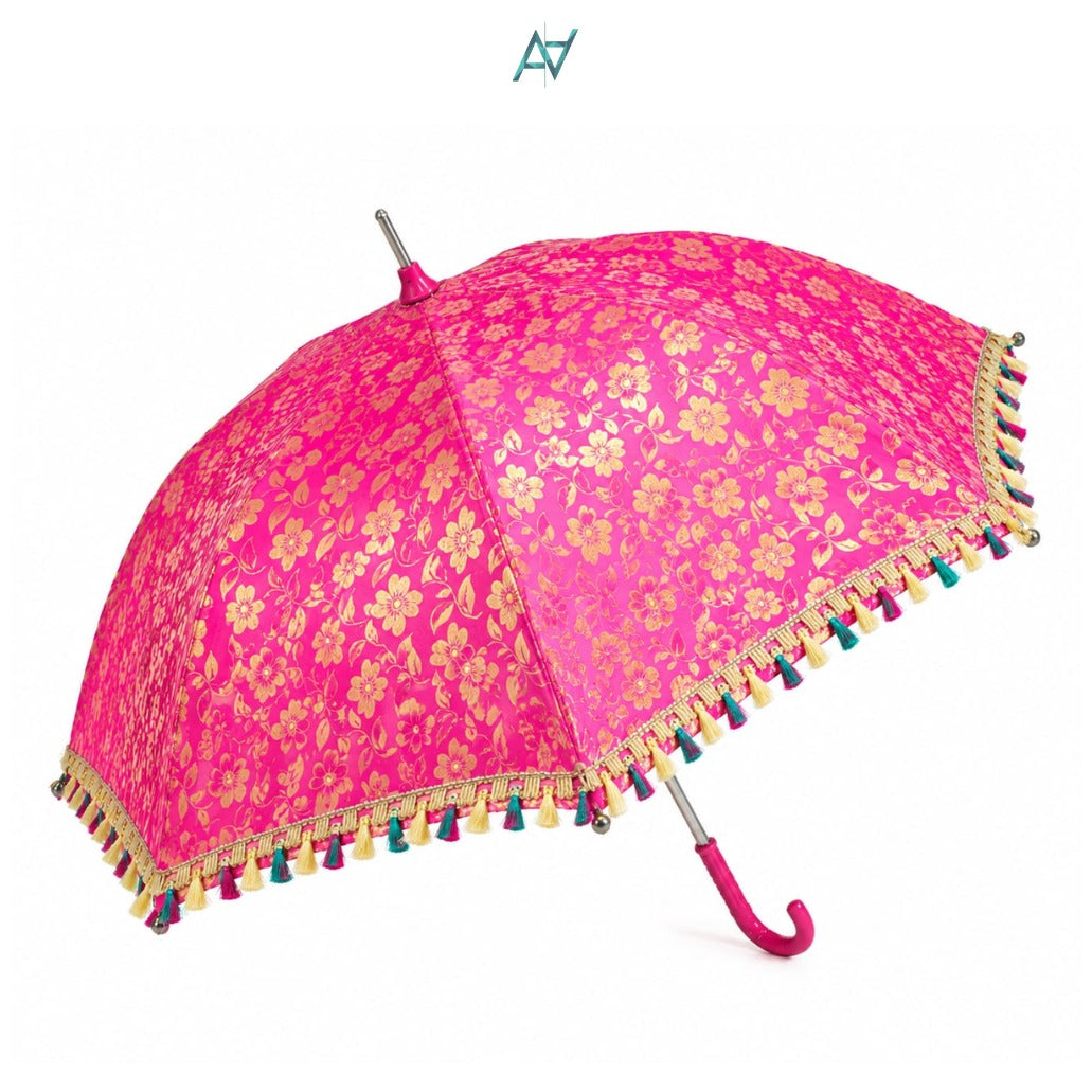 Jamawar Wedding Umbrella – Decorative Mehndi & Baraat Umbrella | Pakistani Event Decor