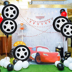 Wheel Foil Balloons 5 Pcs Set