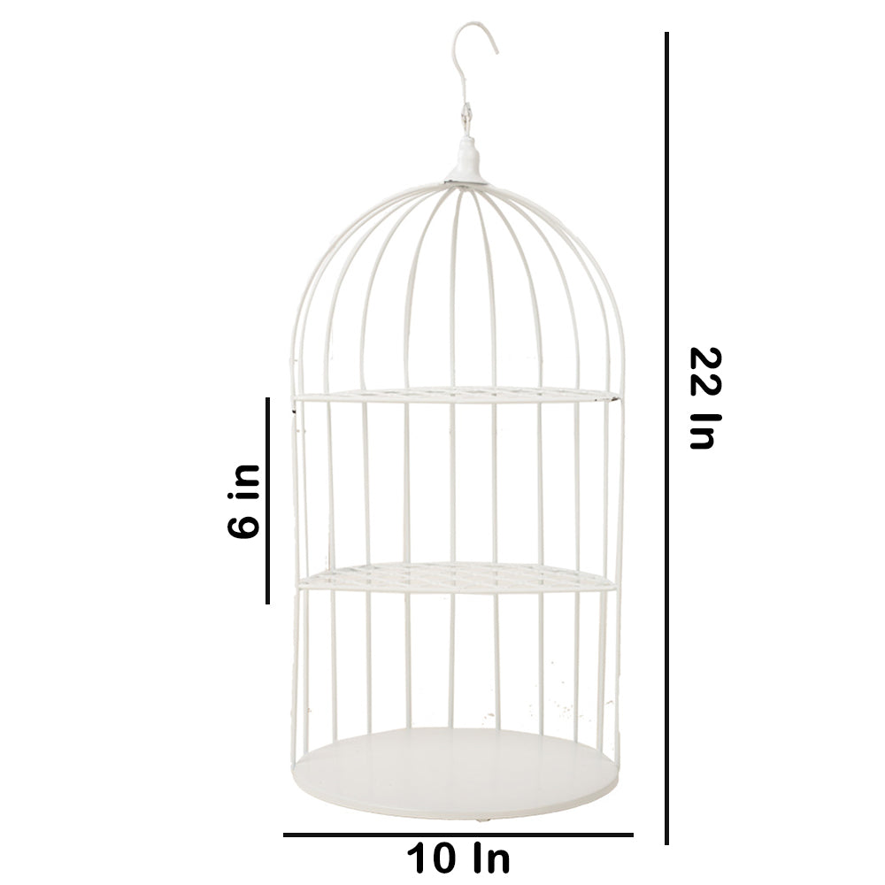 White Cage Cup Cake Stand - ardor