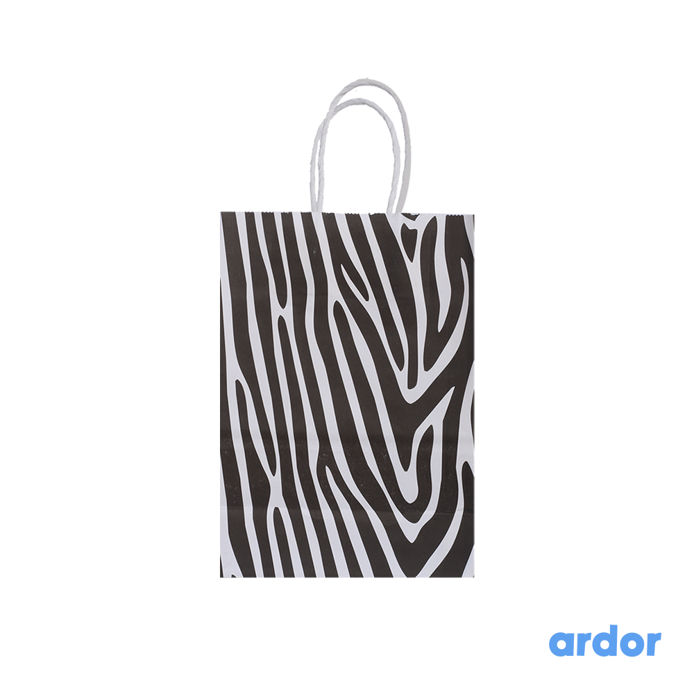 Zebra Print goodie Bag Pack of 12 - ardor