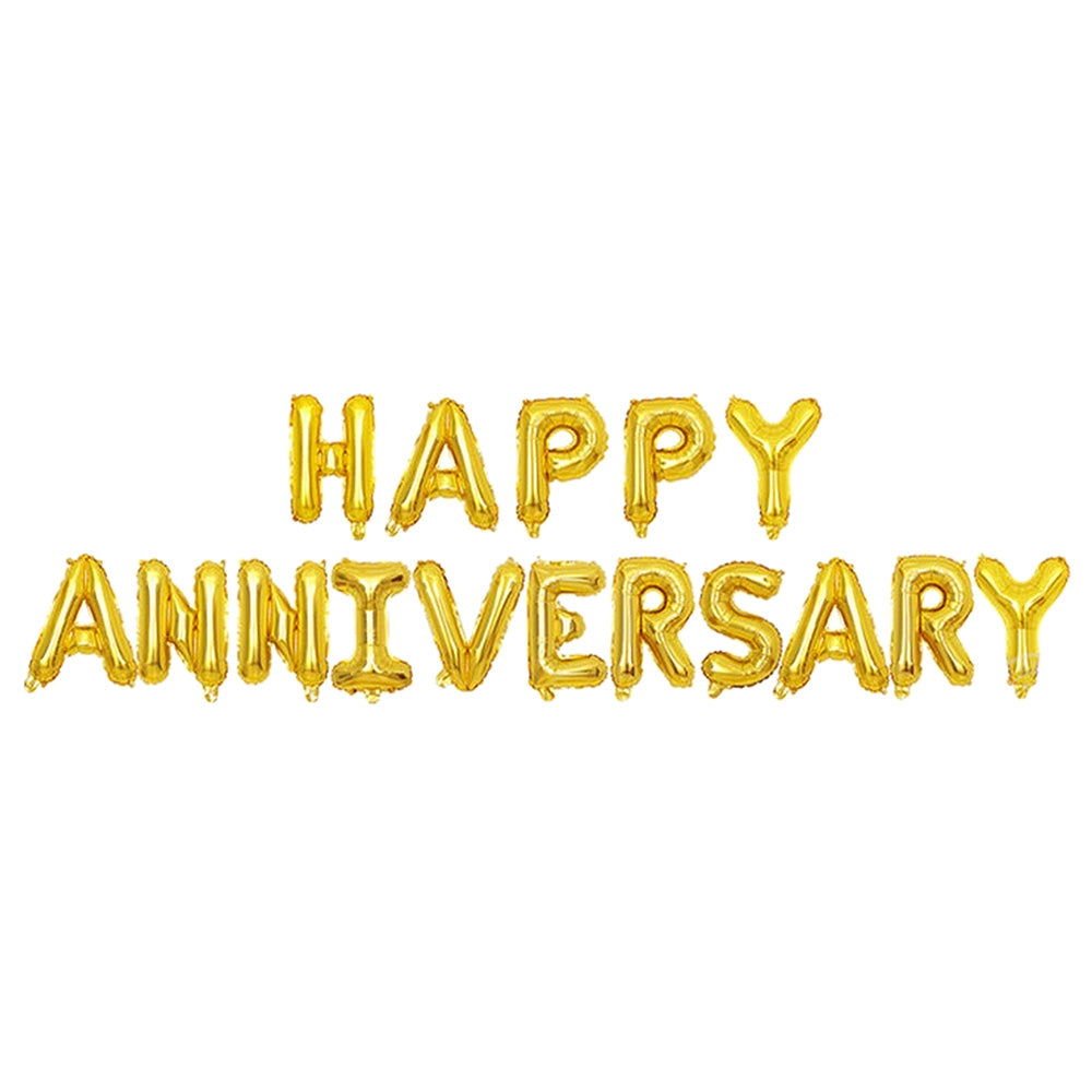 Anniversary Foil Balloon Golden Color - aliakbardecoration