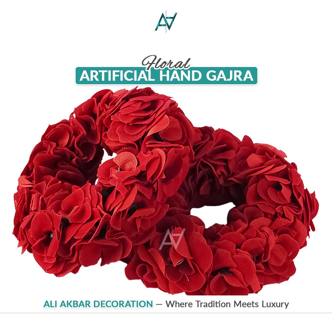 Artificial Hand Flower Gajray – Mehndi & Wedding Wear Accessory - aliakbardecoration