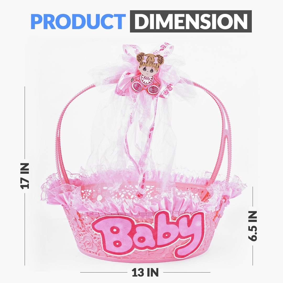 Baby Boy & Baby Girl Basket for Baby Shower - aliakbardecoration