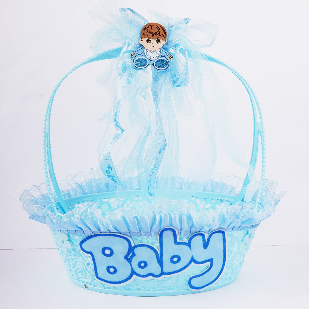 Baby Boy & Baby Girl Basket for Baby Shower - aliakbardecoration