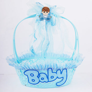 Baby Boy & Baby Girl Basket for Baby Shower - aliakbardecoration