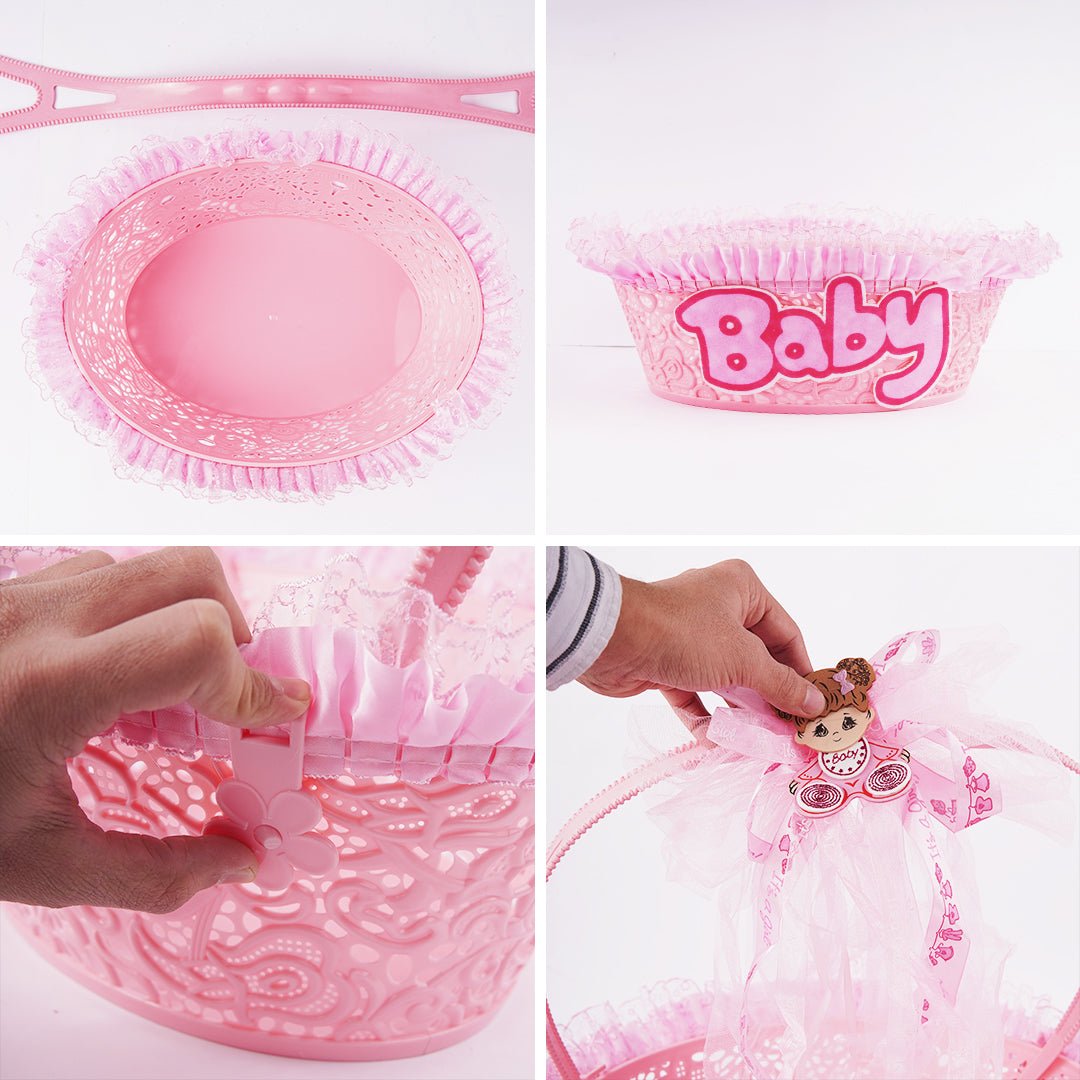 Baby Boy & Baby Girl Basket for Baby Shower - aliakbardecoration