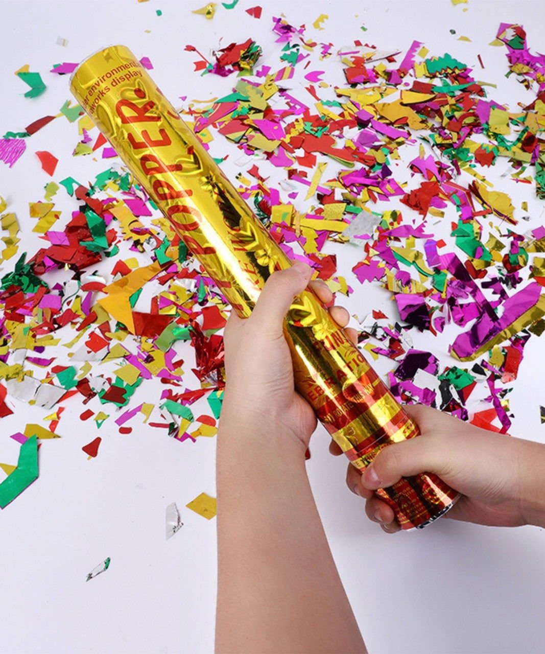 Birthday Party Poppers Confetti Multi Color For Party Celebration - aliakbardecoration