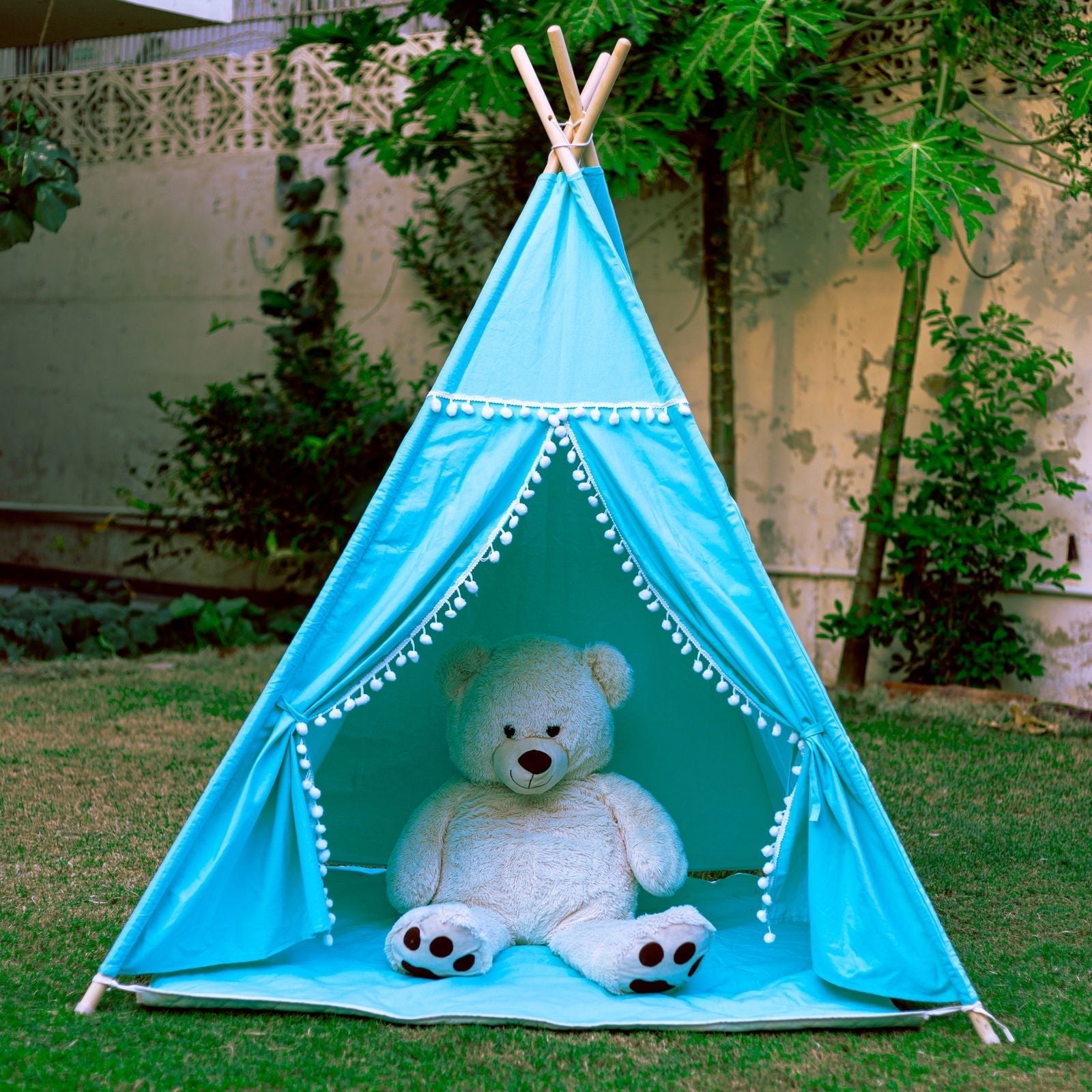 Blue Teepee Tent - aliakbardecoration