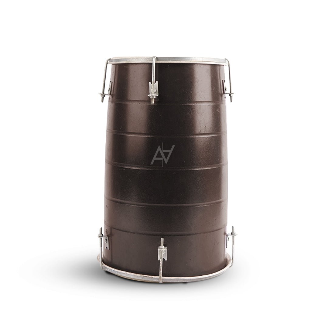 Brown Plain Wooden Dhol – Classic Traditional Dhol - aliakbardecoration