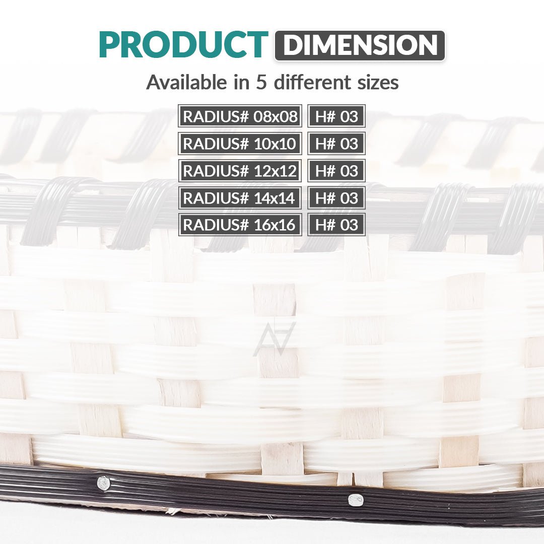 Brown & White Round Cane Serving & Storage Tray for Home Decor - aliakbardecoration