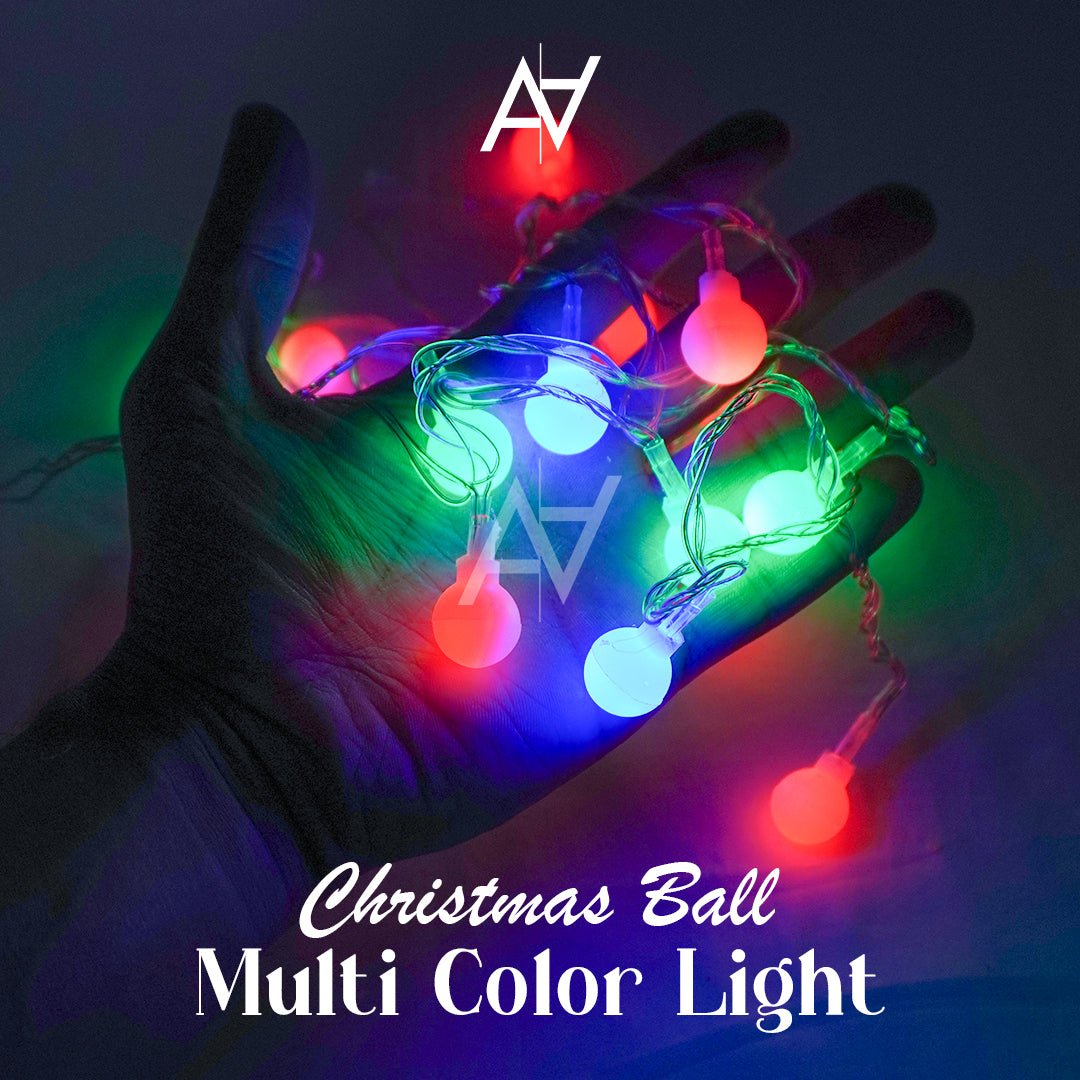 Christmas Ball Multi Color LED String Light - aliakbardecoration