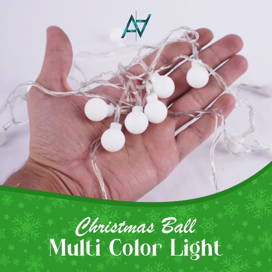 Christmas Ball Multi Color LED String Light - aliakbardecoration
