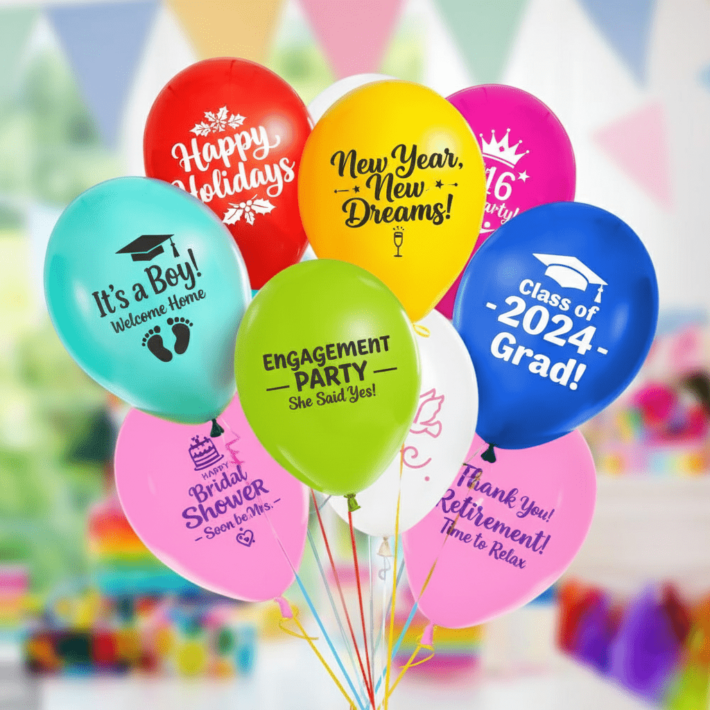 Custom Printed Latex Balloons - aliakbardecoration