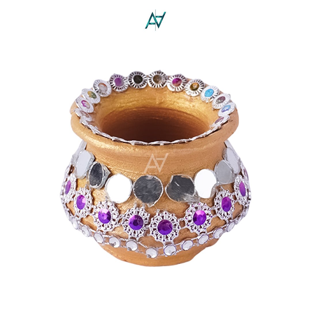 Decorative Clay Matki for Diwali & Festive Decor – Ali Akbar Decorations - aliakbardecoration