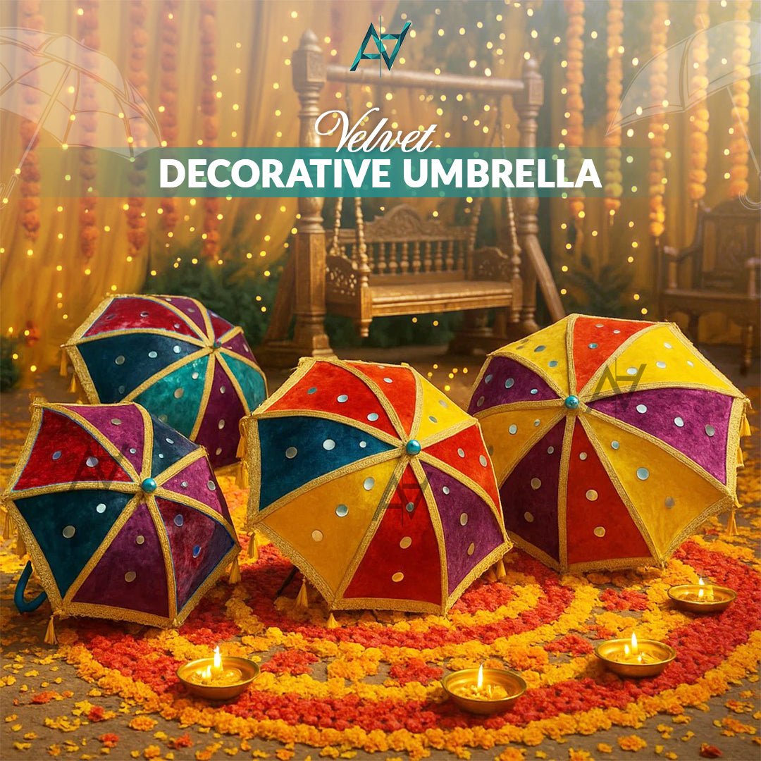 Decorative Velvet Umbrella - aliakbardecoration