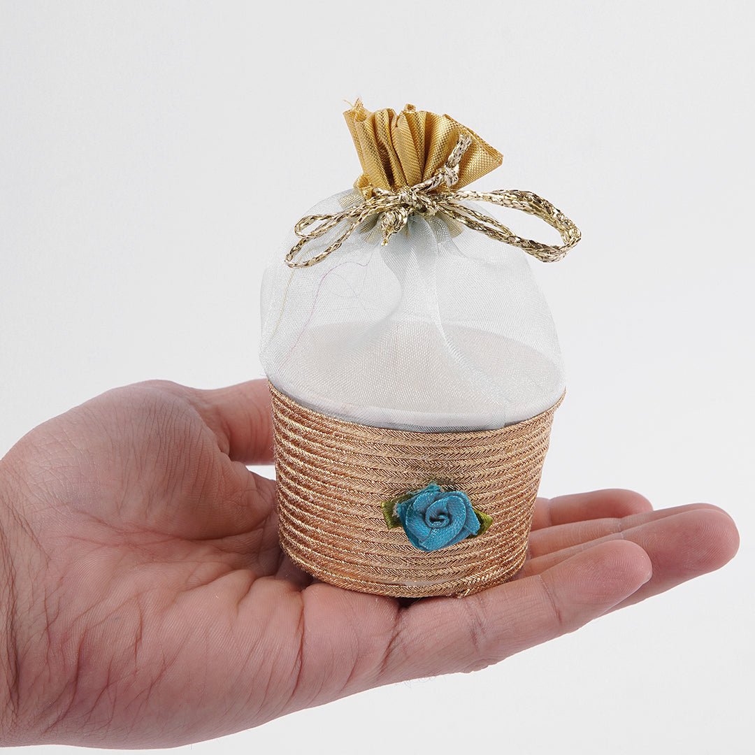 Fancy Cup Organza Pouches - aliakbardecoration