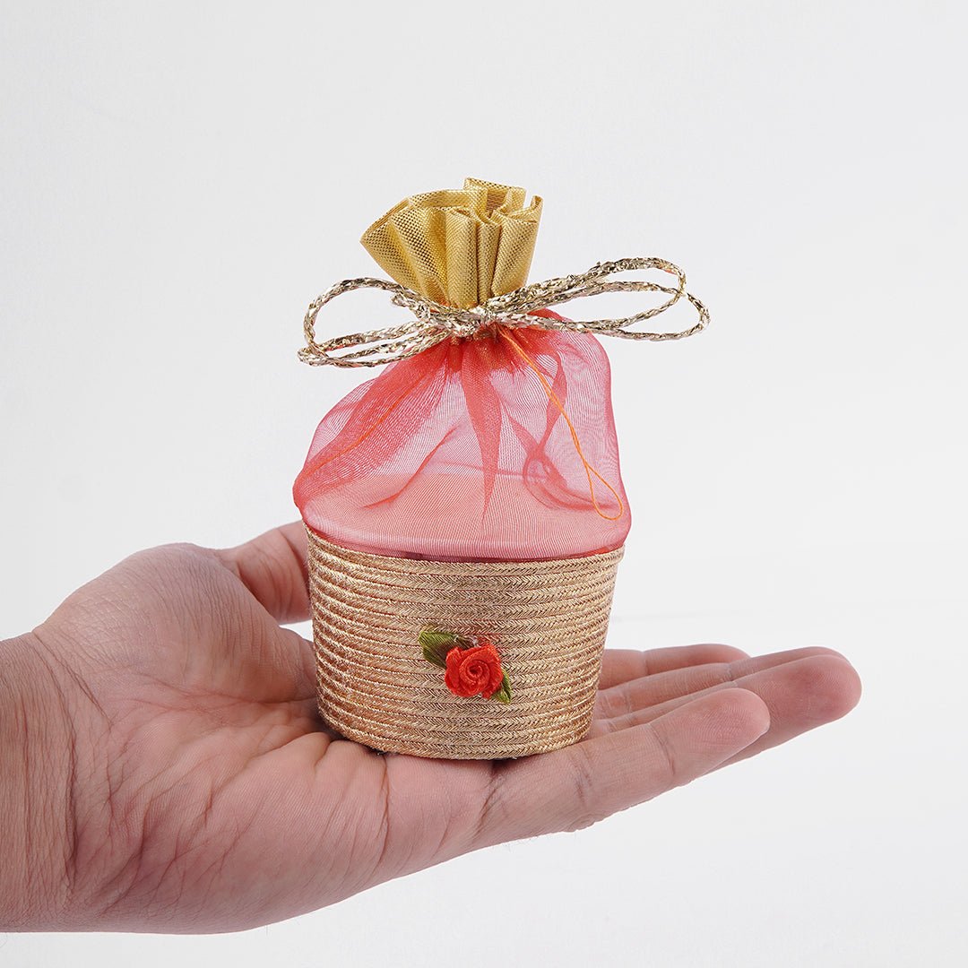 Fancy Cup Organza Pouches - aliakbardecoration