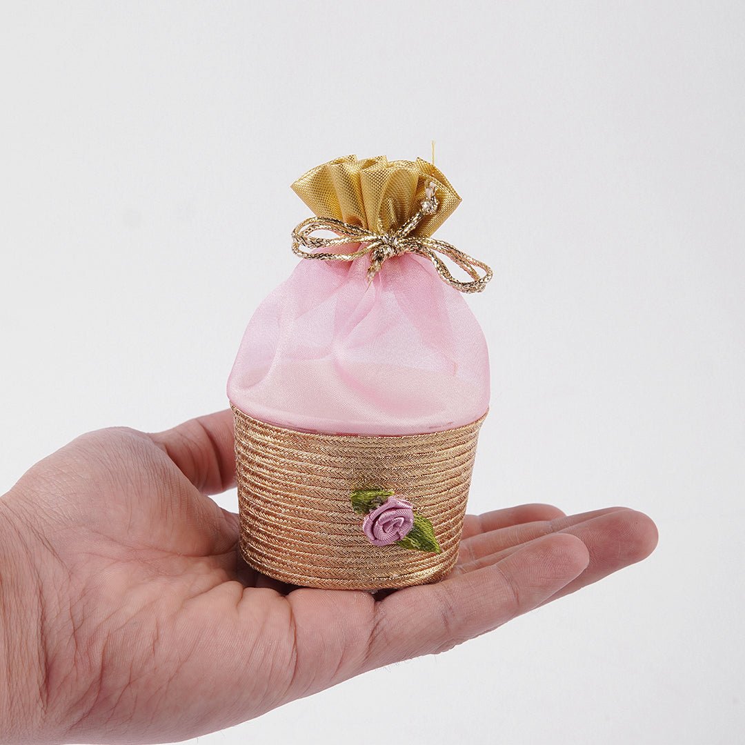 Fancy Cup Organza Pouches - aliakbardecoration
