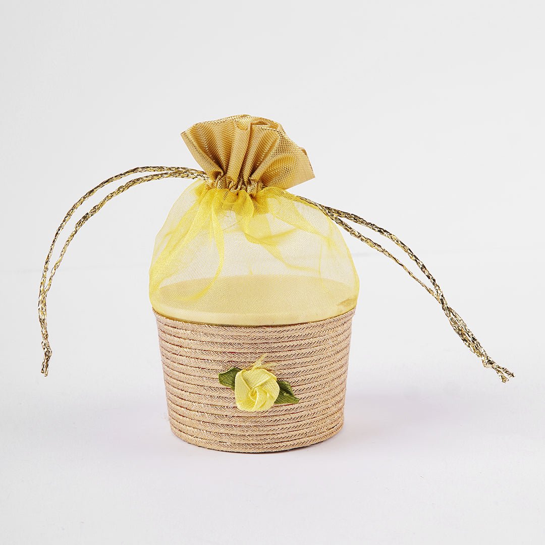 Fancy Cup Organza Pouches - aliakbardecoration