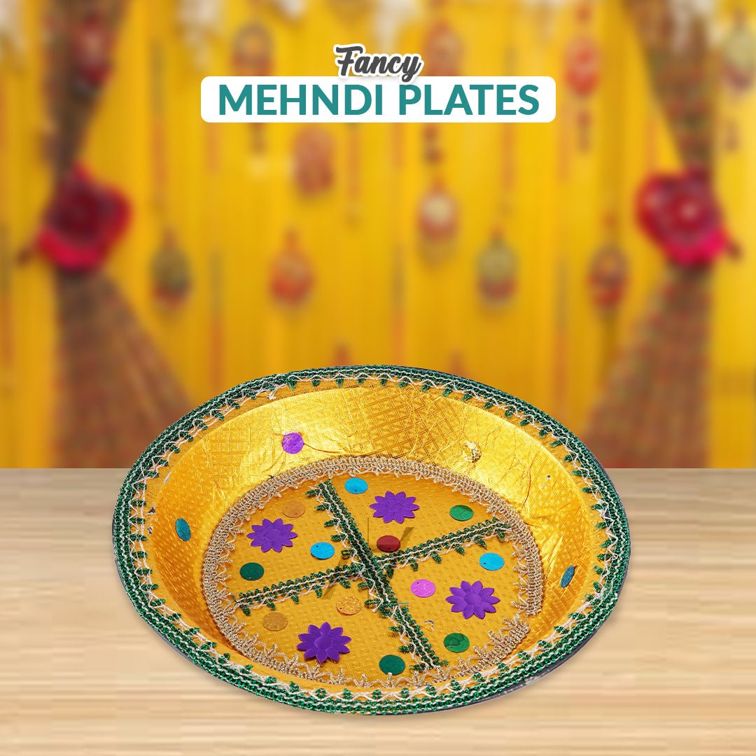 Fancy Mehndi Plates - aliakbardecoration