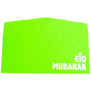 Fluorescent Green Eid Envelopes - aliakbardecoration