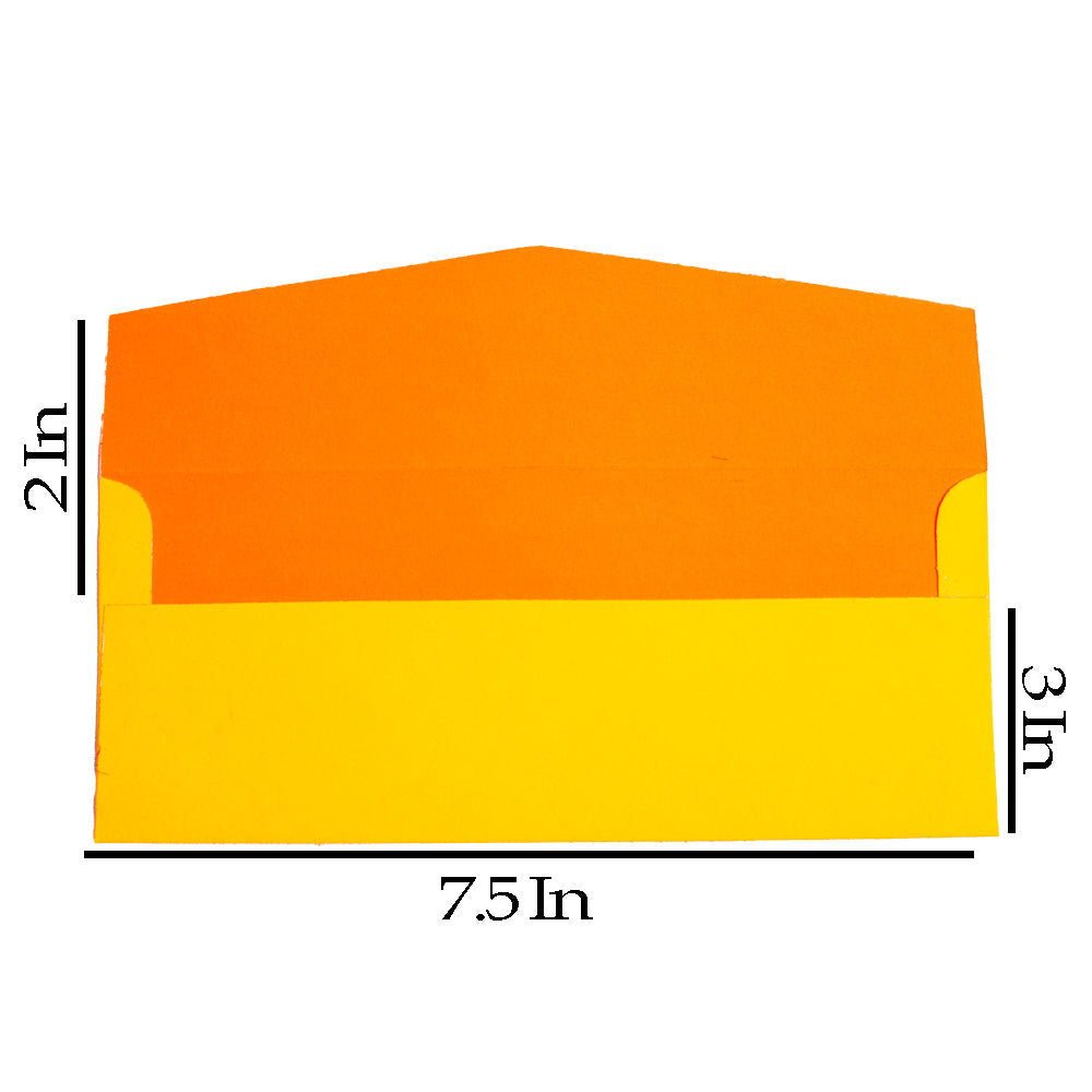 Fluorescent Yellow Eid Envelopes - aliakbardecoration