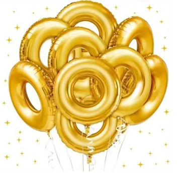 9 Pcs Foil Balloons Set