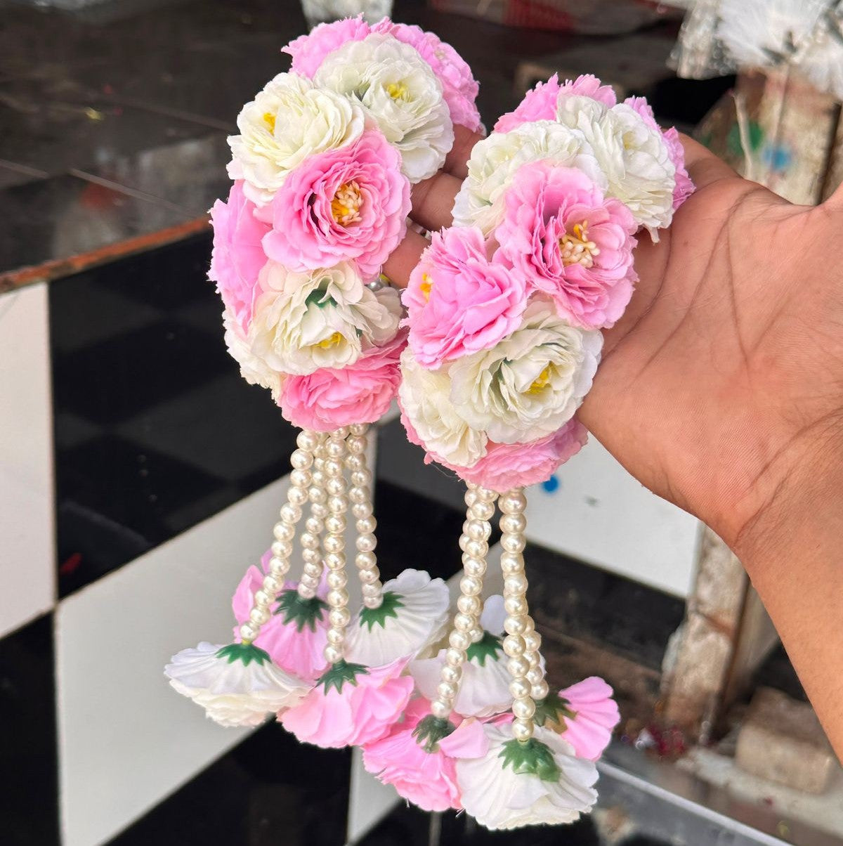 Artificial Hand Gajra Bangles Kangan for Mehndi, Mayun, Dholki, Nikkah & Wedding Ceremony